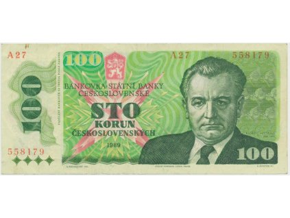 Československo, 100 Koruna 1989, Hej.110a