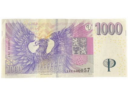 44919 44919 44919 ceska republika 1000 koruna 2008 pekne nizke cislo j 41 000057 hej cz28aj