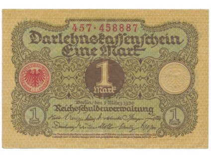 45135 45135 45135 nemecko 1 mark 1920 ro 64