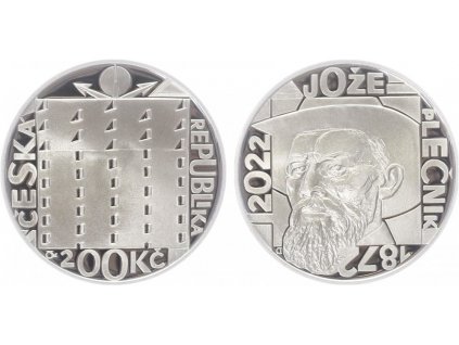 200 Kč 2021 - Jože Plečnik, PROOF