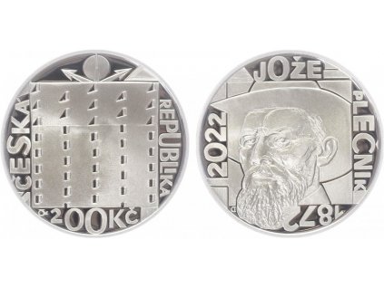 200 Kč 2022 - Jože Plečnik, PROOF