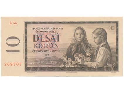 45594 ceskoslovensko 10 koruna 1960 serie e hej 97ce