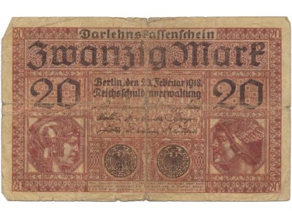 45906 45906 45906 nemecko 20 mark 1918 ro 55