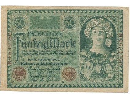 45912 45912 45912 nemecko 50 mark 1920 ro 66