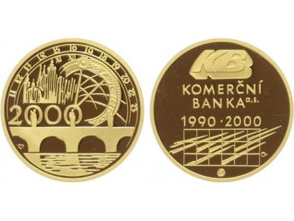 Medaile 2000 - K 10. výročí Komerční banky