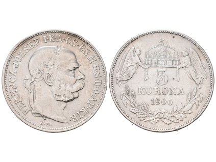 5 koruna 1900 KB