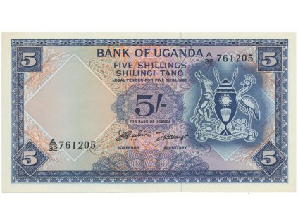 47274 47274 uganda 5 shillings 1966 p 1a