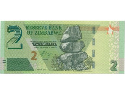 47337 47337 zimbabwe 2 dollars 2015 2019 p new