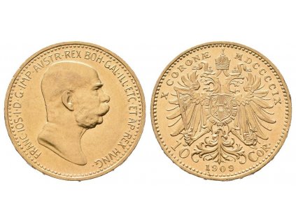 47580 47580 10 koruna 1909 typ marschall
