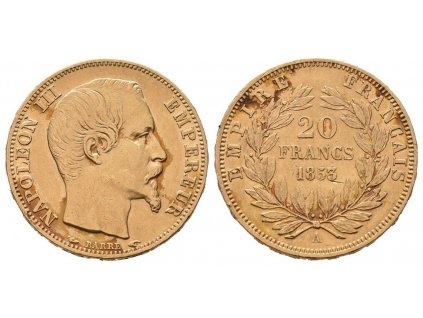 48120 48120 francie 20 frank 1853 a