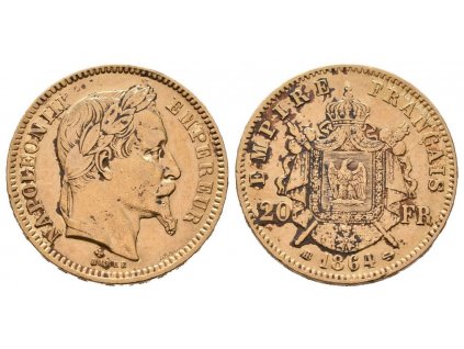 48123 48123 francie 20 frank 1864 bb strasbourg