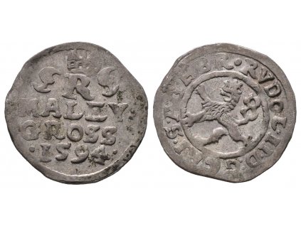 Rudolf II., Malý groš 1594, České Budějovice