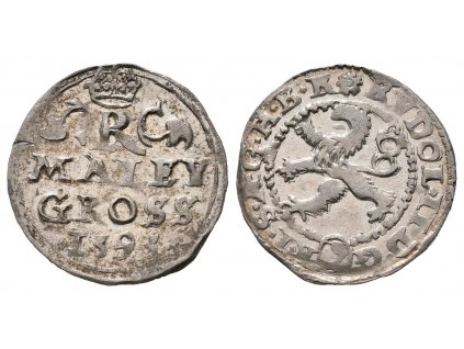Rudolf II., Malý groš 1593, Kutná Hora
