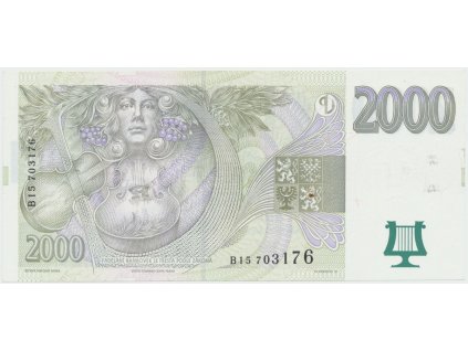 48279 ceska republika 2000 koruna 1999 serie b hej c25a
