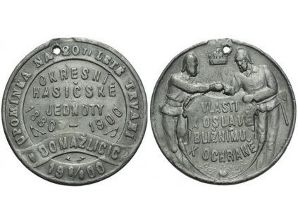 4827 domazlice upominka na 20 lete trvani okresni hasicske jednoty