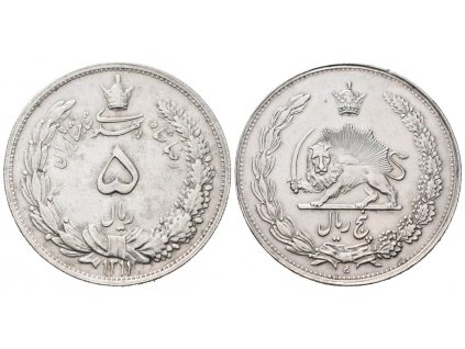 Irán, 5 Rial SH 1311 (1932 AH)