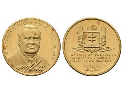 Medaile 1993 - Prezident Michal Kováč