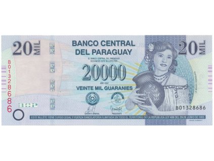 48748 48748 paraguay 20 000 guaranies 2007 p 230a