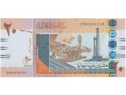 48943 48943 sudan 20 pounds 2017 p 74d