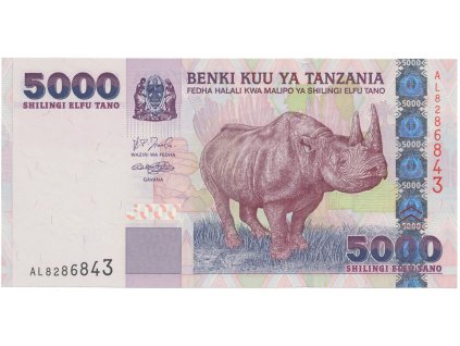 Tanzánie, 5000 Shilingi (2003), P.38