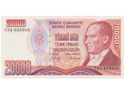 Turecko, 20.000 Lira (1988), P.201
