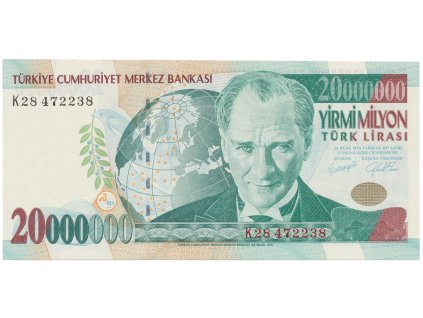 Turecko, 20.000.000 Lira (2000), P.215