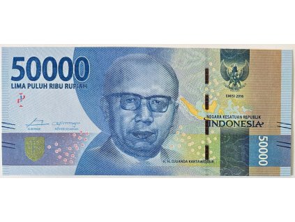 Indonésie, 50.000 Rupiah 2016~2021, P.159