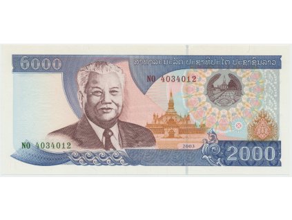 49345 49345 laos 2000 kip 2003 p 33b
