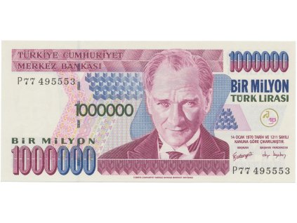 49549 turecko 1 000 000 lira 2002 p 213