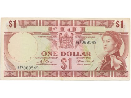 Fidži, 1 Dollar (1974), P.71a