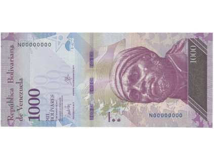 Venezuela, 1000 Bolivares 2017, anulát - vzor, N 00000000, P.94bsN