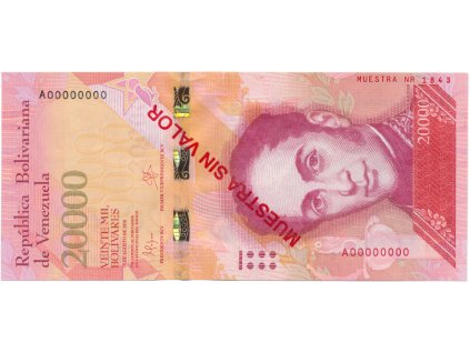 50002 50002 venezuela 20 000 bolivares 2016 anulat muestra sin valor p 99as