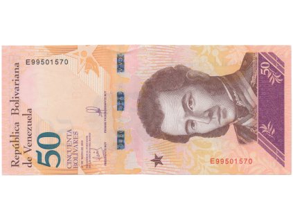 50110 50110 50110 venezuela 50 bolivares 2018 p 105a