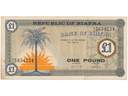 Biafra, 1 Pound (1967), P.2