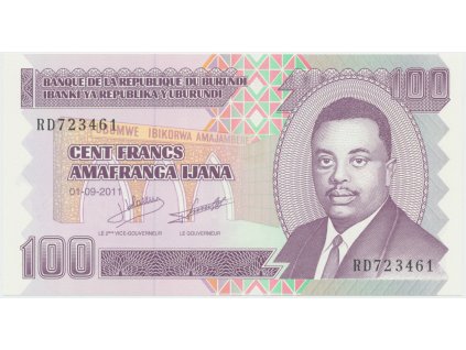 50134 50134 50134 burundi 100 francs 2010 2011 p 44
