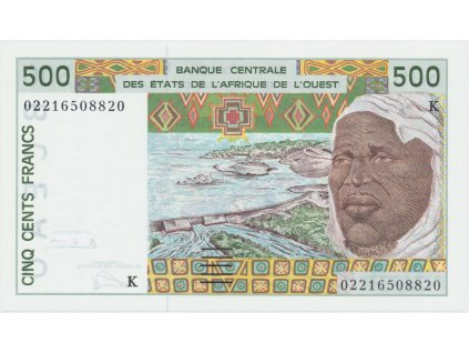 Západoafrické státy, 500 Francs 2000, K - Senegal, P.710Kk