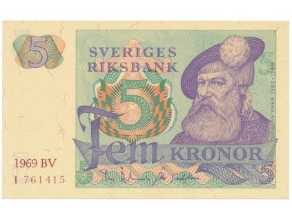 50443 50443 50443 svedsko 5 kronor 1969 p 51a