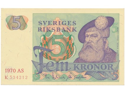 Švédsko, 5 Kronor 1970, P.51b