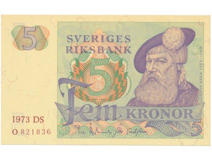 Švédsko, 5 Kronor 1973, P.51c