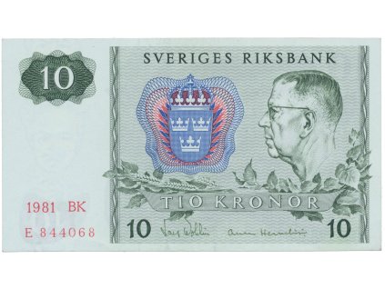 50470 svedsko 10 kronor 1981 p 52e
