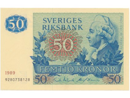 50488 50488 50488 svedsko 50 kronor 1989 p 53d