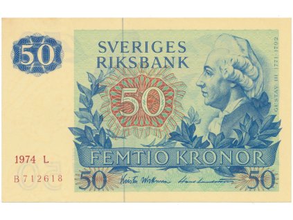 50494 50494 50494 svedsko 50 kronor 1974 p 53b