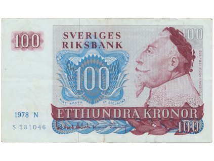 Švédsko, 100 Kronor 1978, P.54c