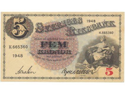 50575 50575 svedsko 5 kronor 1948 p 33ae