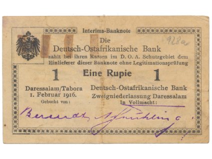 50686 50686 nemecka vychodni afrika 1 rupie 1 2 1916 serie h2 r 928c