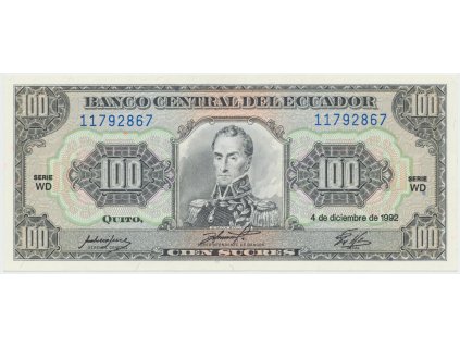 50995 ekvador 100 sucres 1992 p 123ab