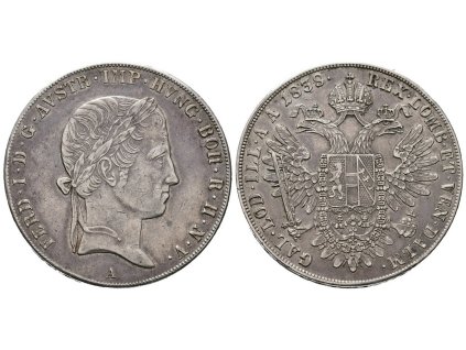 Ferdinand V., Tolar 1838 A, Vídeň