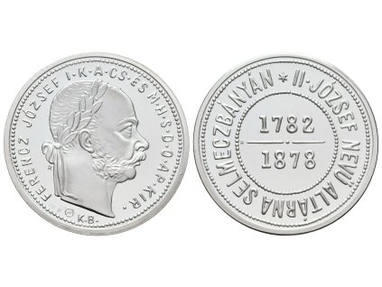 51475 zlatnik 1878 bansko stiavnicky novorazba