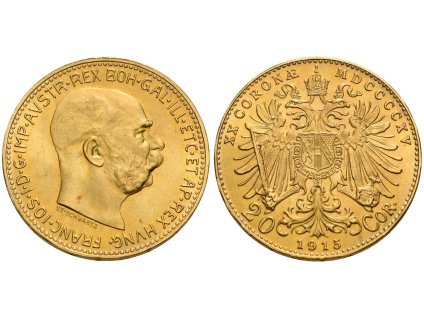 Österreich, 20 Kronen 1915 (Neuprägung)