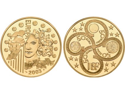 52129 francie 50 euro 2003 europa 2003